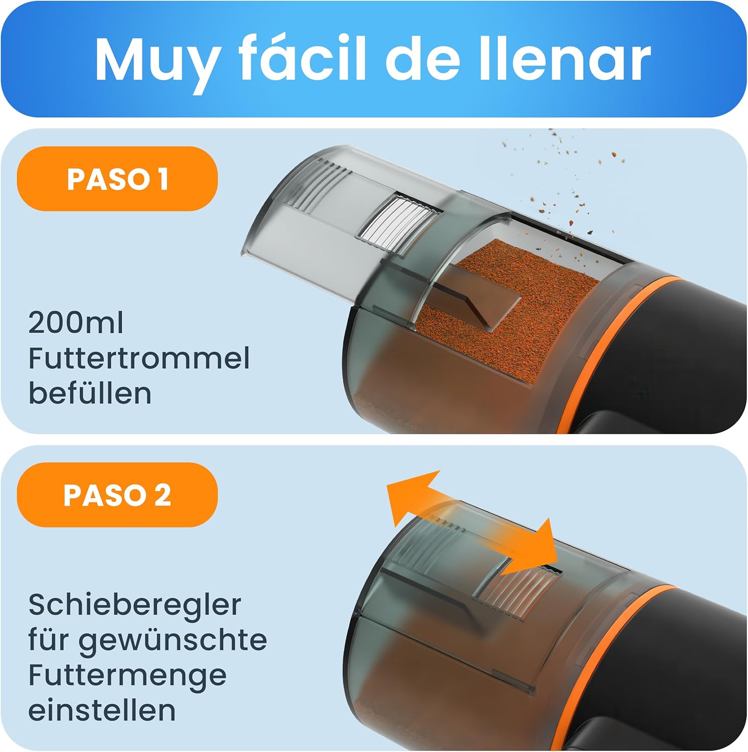 Comedero Automatico Peces, Alimentador automático, Dispensador comida peces - Imagen 5