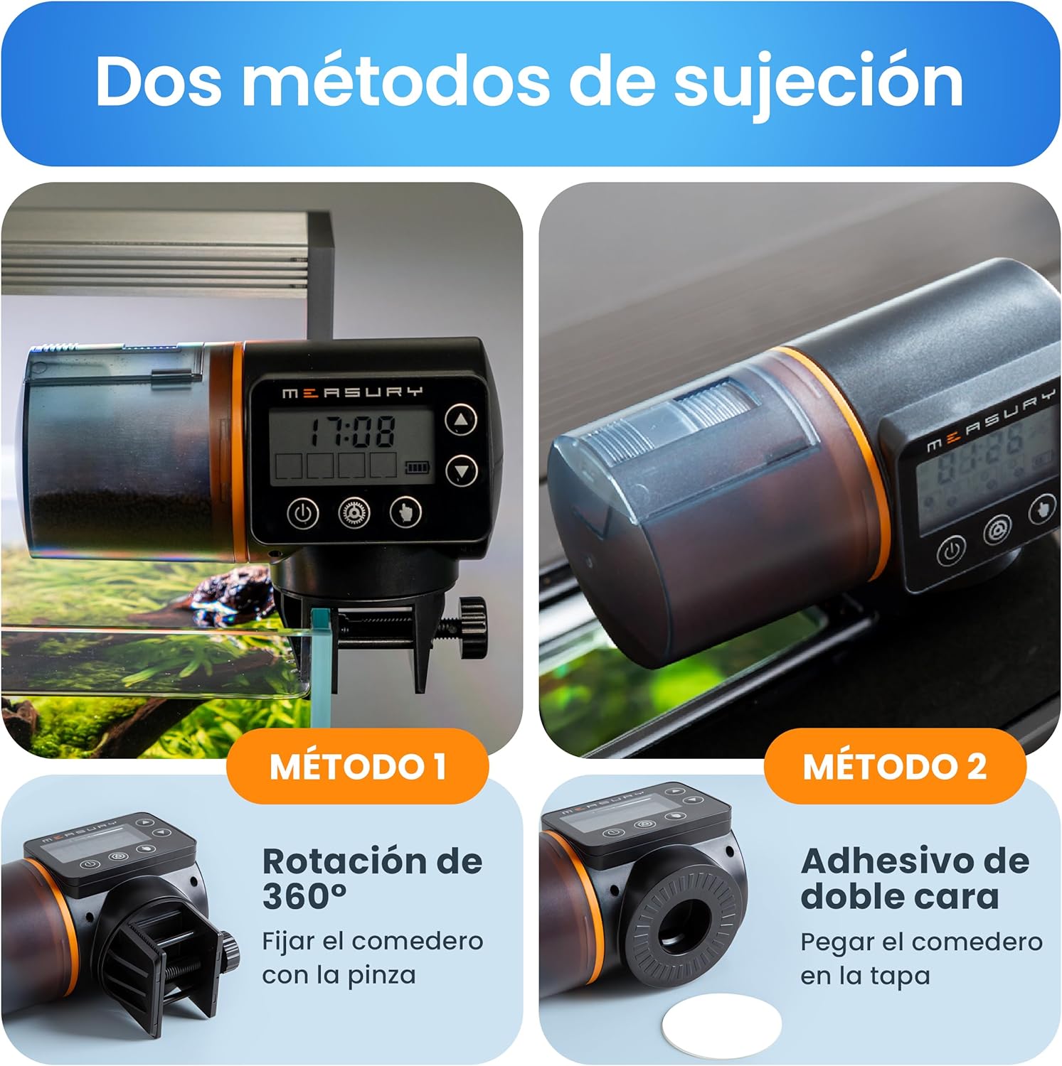 Comedero Automatico Peces, Alimentador automático, Dispensador comida peces - Imagen 4