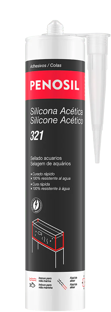 PENOSIL, Silicona Acética 321 - Sellado de acuarios